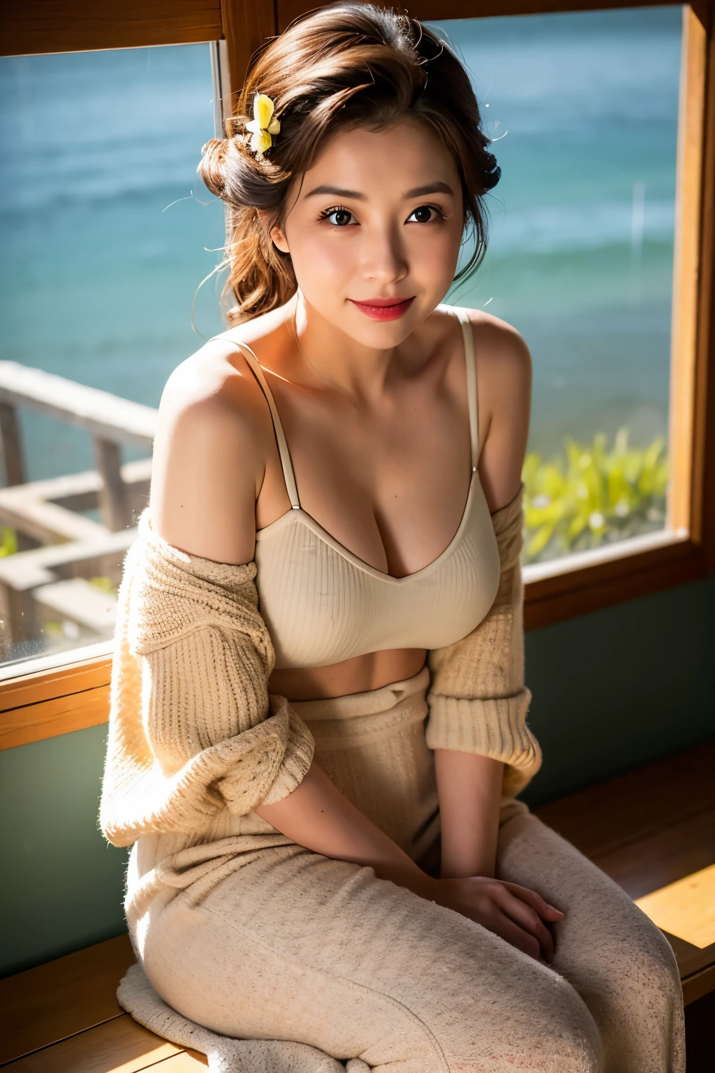 Married Woman、High definition、Real、40s、Soft Light、y、Japanese、Clothing