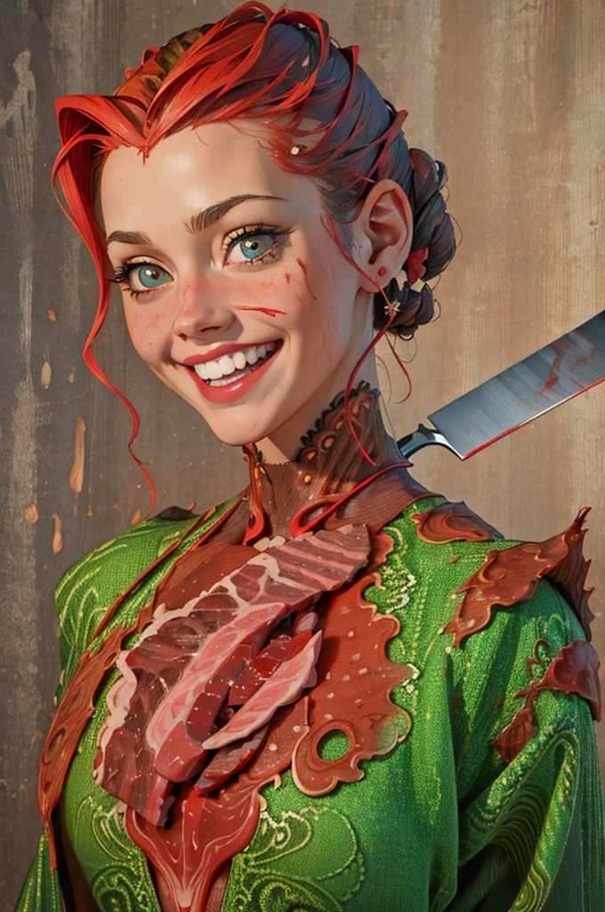 (Highest quality,4K,High resolution:1.2),Very detailed,Realistic,Portraiture,girl,Looking into the camera,evil意のある笑み,Exposed teeth,Big smile,Bloody meat cleaver,background,family,family dead,bloody scene,Dark atmosphere,That&#39;s horrible,That&#39;s horrible,気味のevilい,Vibrant colors,Sharp focus,Detailed eyes,Performance,Murderous Intent,dangerous,emotion,Psychological horror,evil夢,spooky,artistic,That&#39;s horrible,horror film,Horror Theme,horror film,Low lighting,Bloody Hands,Bloodstain,evil,Threatening,Horror Story
