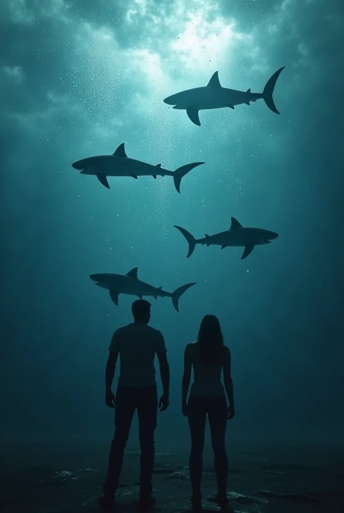 (photorealism:1.2), sharks raining from the sky during a storm, falling over LGBT people, gay and lesbian strange people, angry people, sharks, 4K, full HD, realistic light, dynamic lights