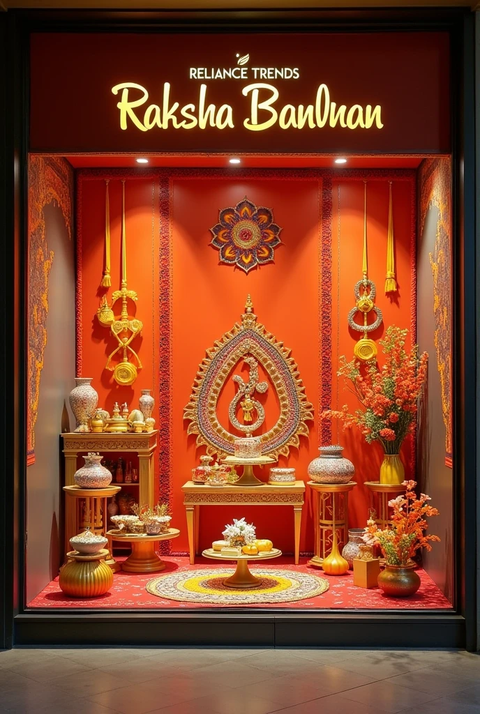 Store window displays ideas for raksha bandhan reliance trends