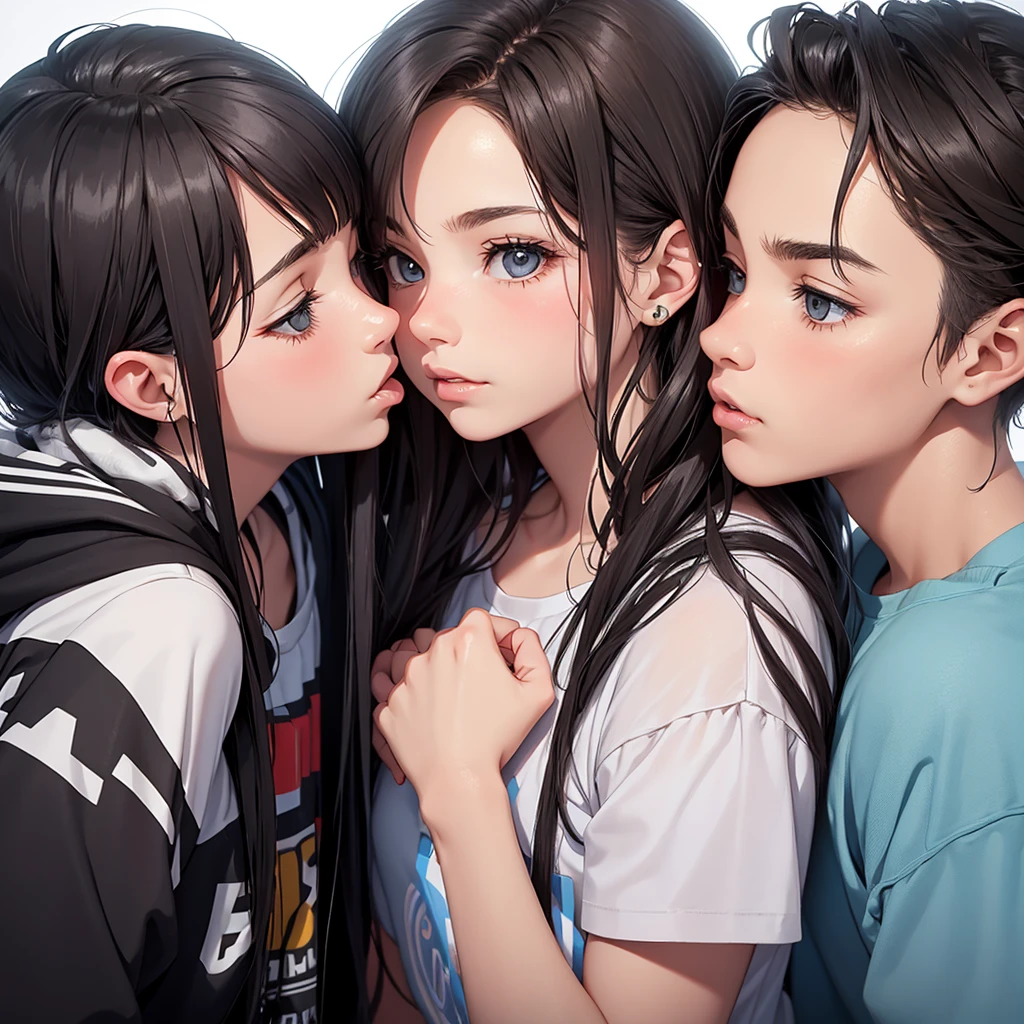 boy and girl kissing on lips to lips