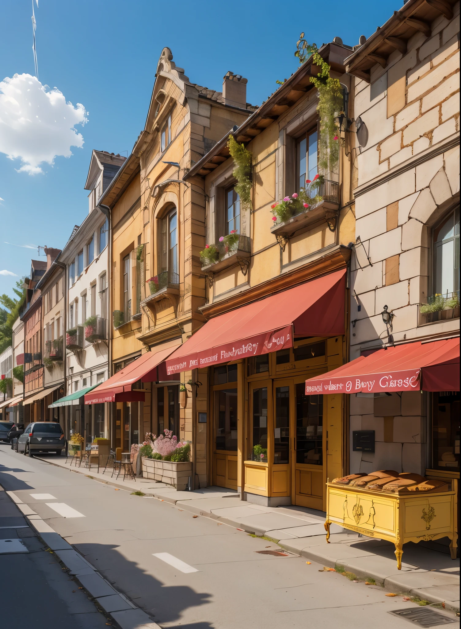 building, architecture of a (bakery:1.2) , made from Magic, roots in background, fauna and blossoms, (designed by Hector Guimard:1.2) , fairy tale, organic
