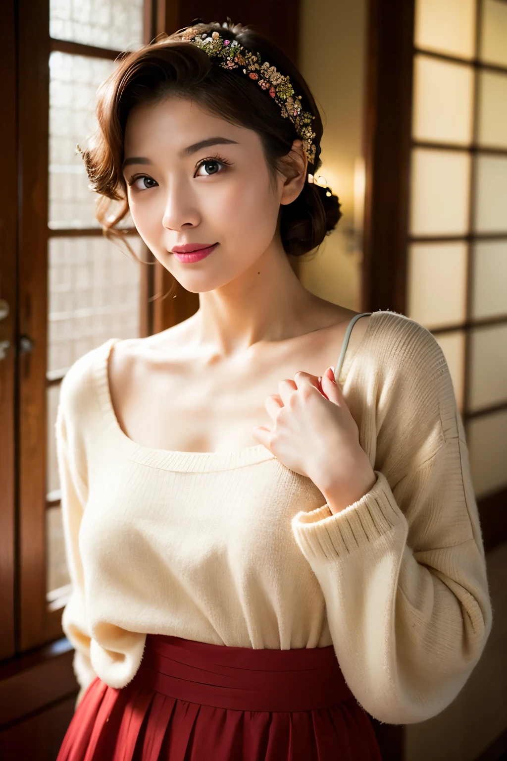 Married Woman、High definition、Real、40s、Soft Light、sexy、Japanese、Clothing