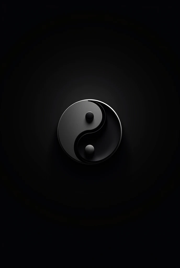 Yinga-Yang Logo Black with rose black background and one stroke and 2d quality