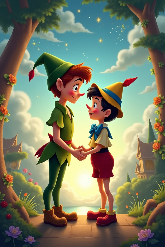 Peter Pan,Pinocchio,kiss