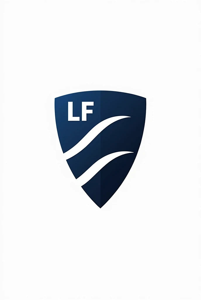 create a logo for a football team with the name Lisboa FC, with transparent background with blue and black colors 