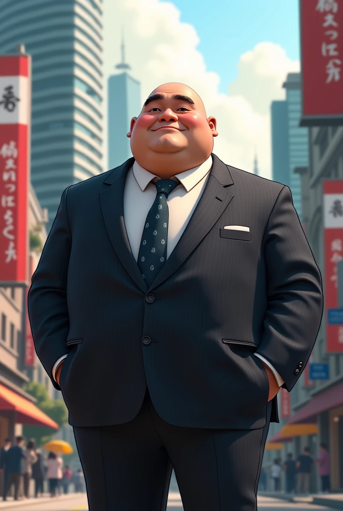 Short, fat, bald, and -faced、A 35-year-old Japanese businessman based in Shanghai who claims to have been popular in the past。Name is「Brushing」
