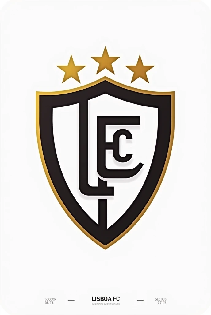create a team logo with the name Lisboa FC, with transparent background