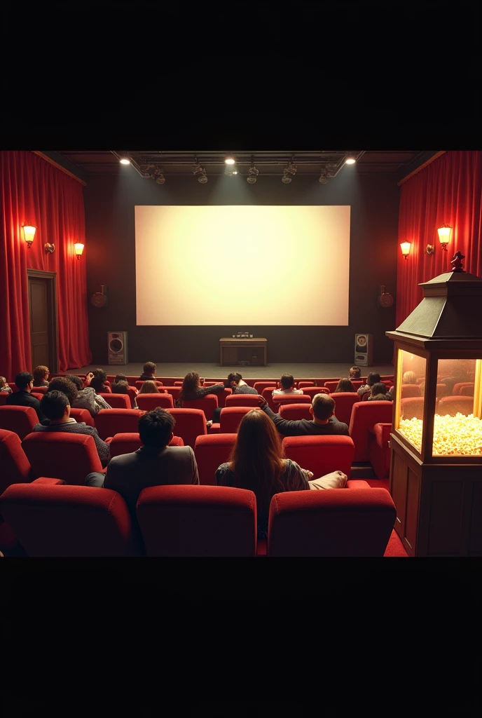 Cozy cinema and delicious popcorn