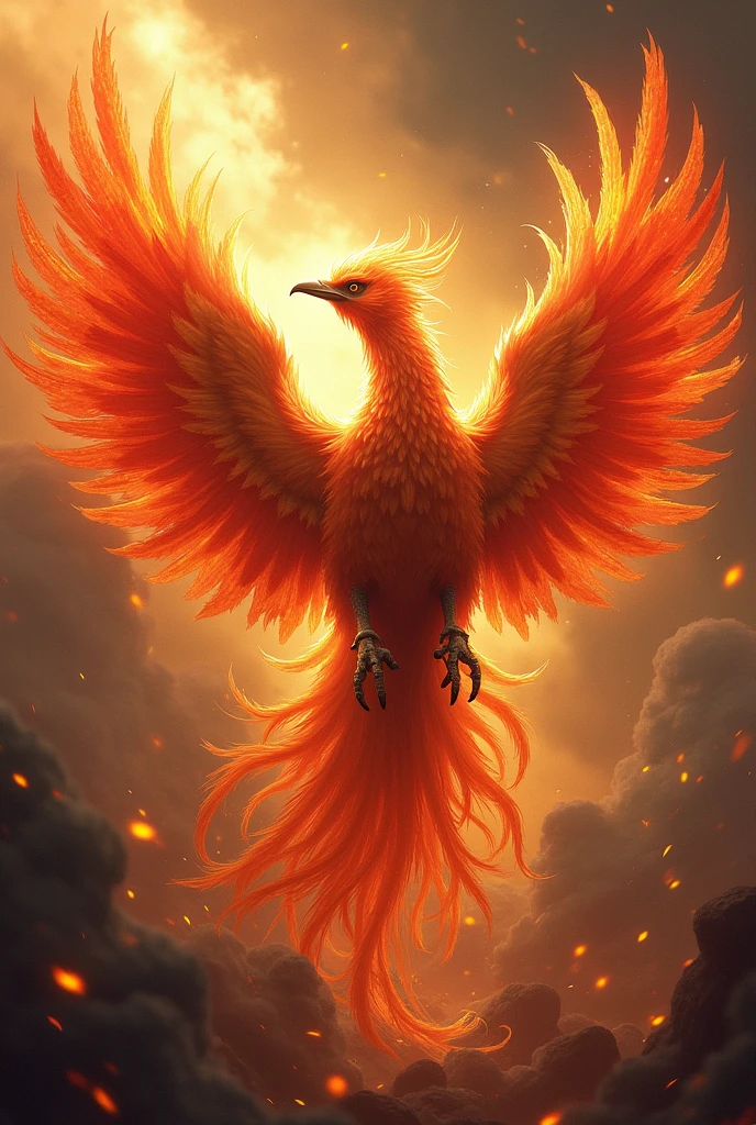 reborn phoenix rises from the ashes.