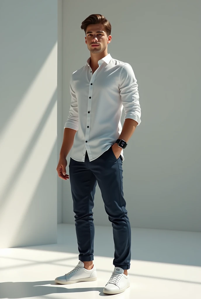 Young man in tech clothing