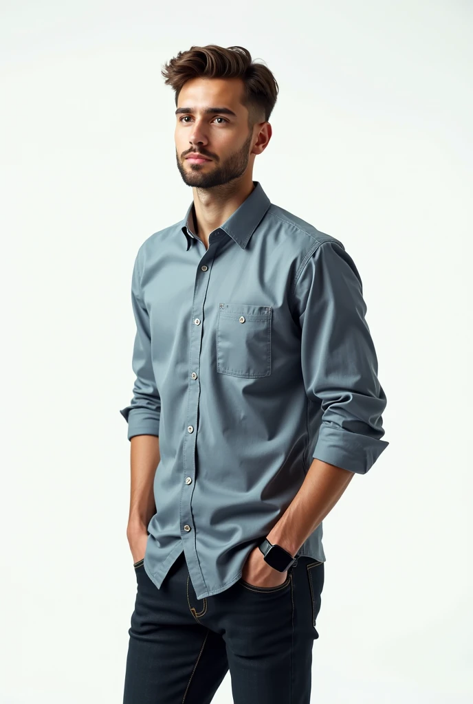 Young man in tech clothing