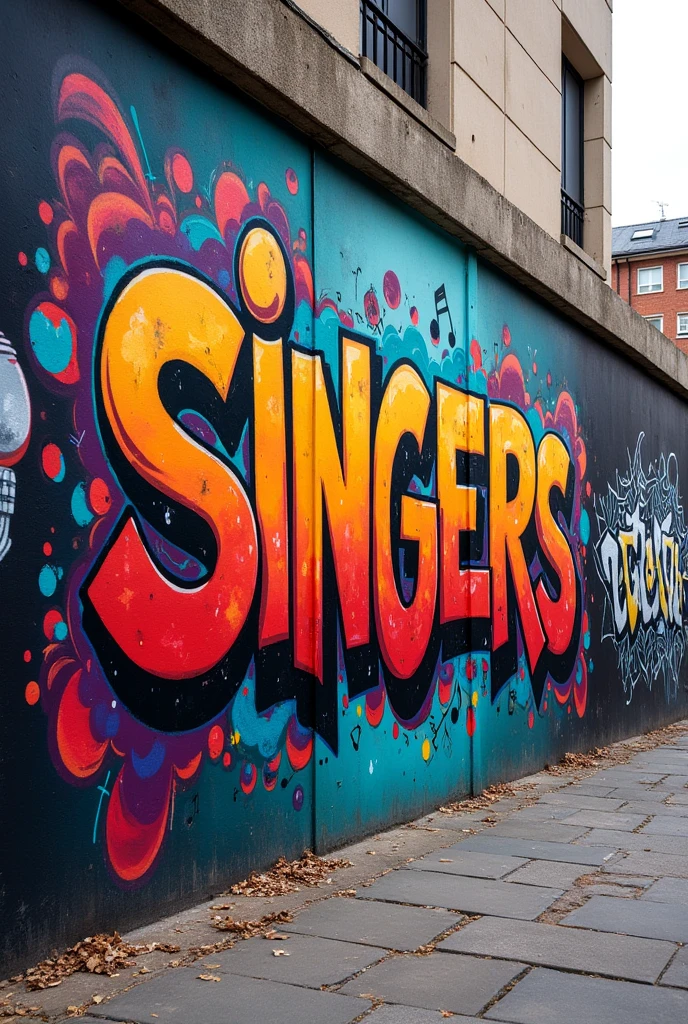 Graffiti that says SINGERS 