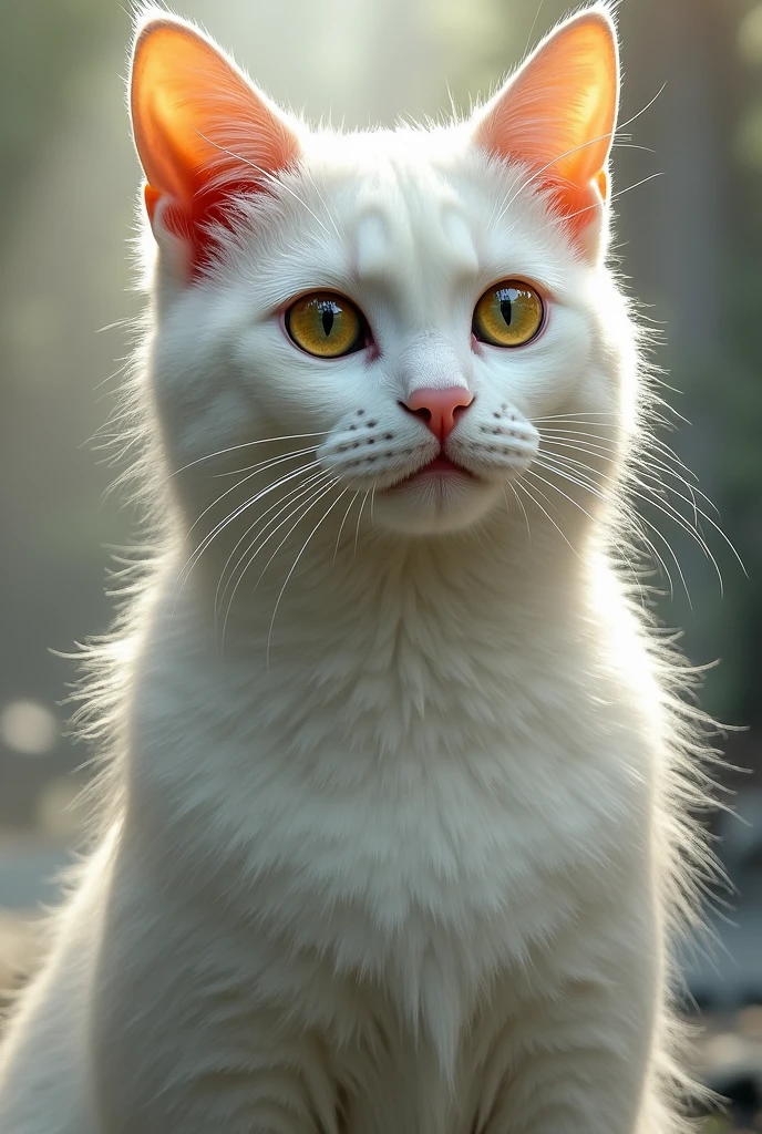 White cat　Beastman　boy
