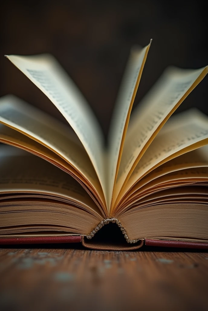 image of an open book seen from the front