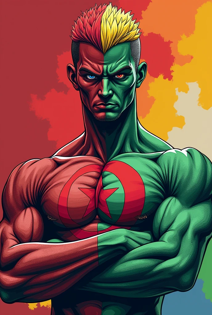 Algeria Vegeta with LGBT flag