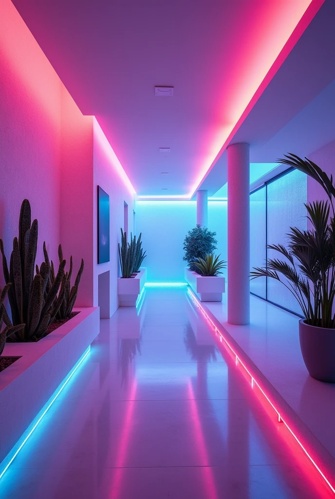 masterpiece, Excellent, +masterpiece, best quality, 1.RGB lights everywhere to create a decorative atmosphere,2.Modern minimalist style,3.Wide Angle,4.Ultra-high detail