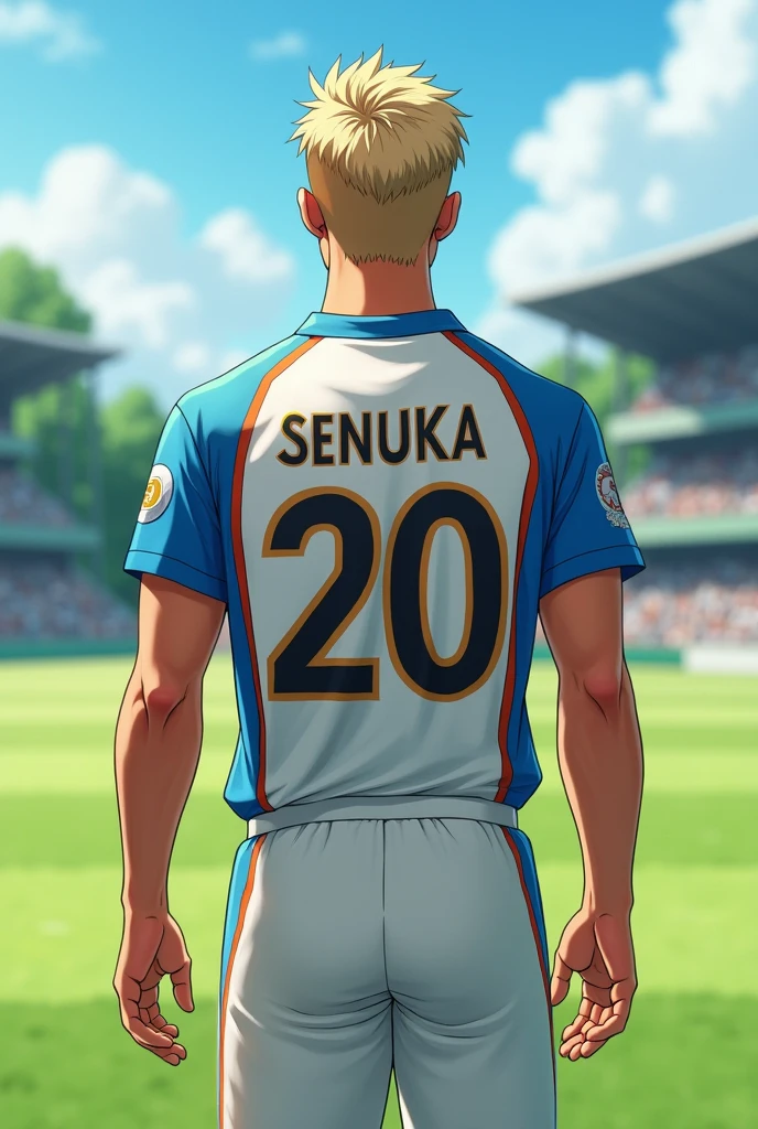 Cricketer name senuka
Jersey number 20
Jersey name sm
Hair color light
Showing the jersey name