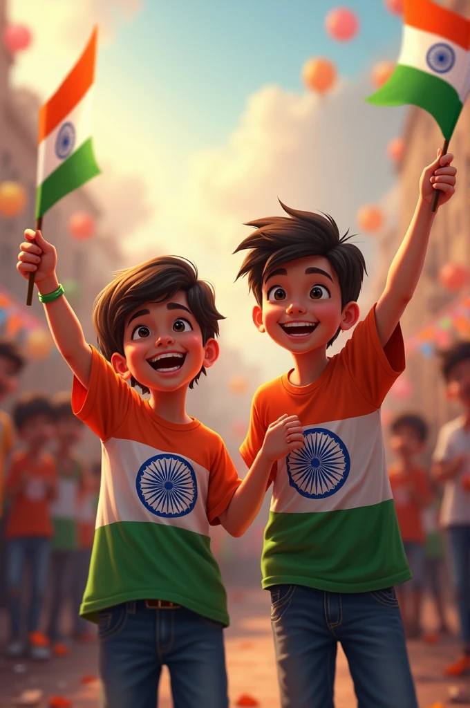 15 august 2024 Happy independence Day
Two boys " SARIF AND RABIUL " there INDIAN FLAG shart front side name "SARIF"RABIUL "