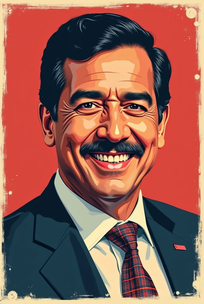 Create an election poster that has the face of the candidate Pedro Castillo that says a phrase