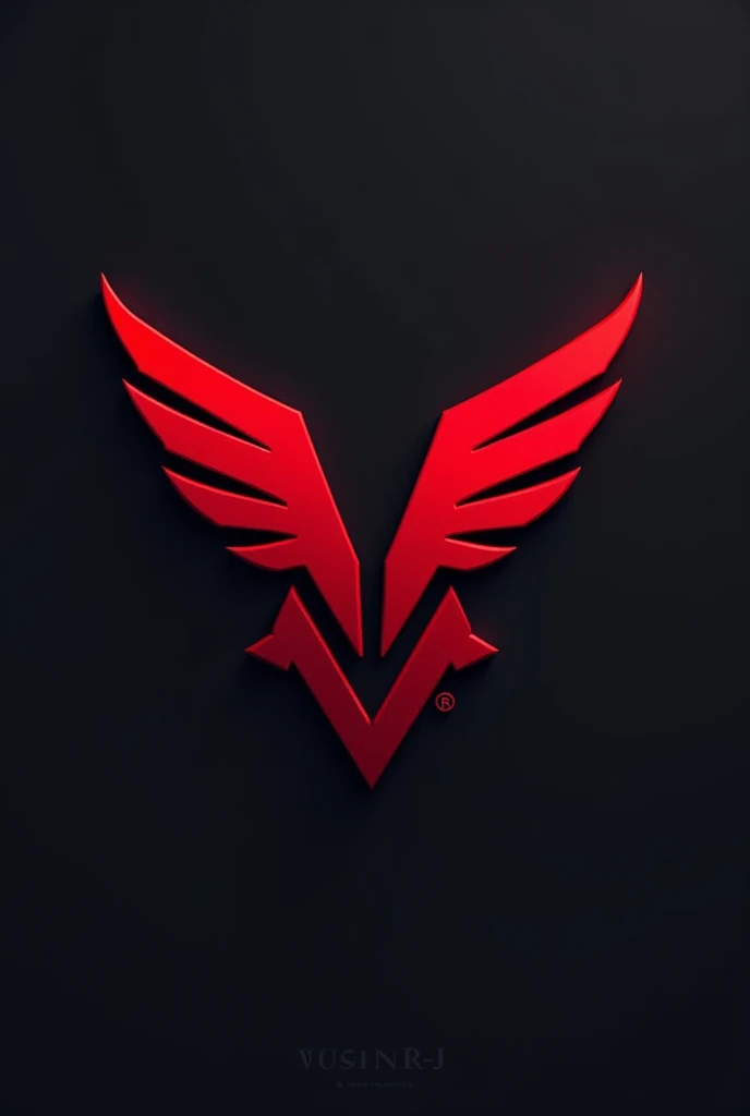 Create a team logo called VISION RJ, the colors are red and black