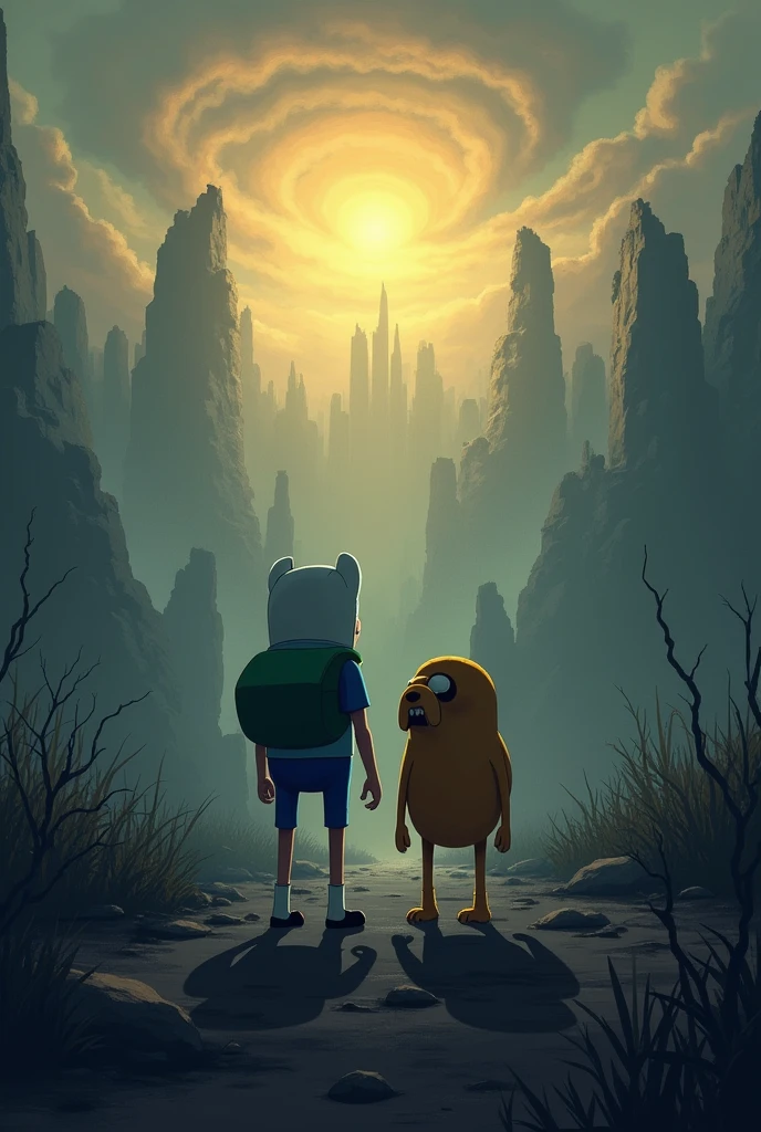 End of adventure time in realistic form