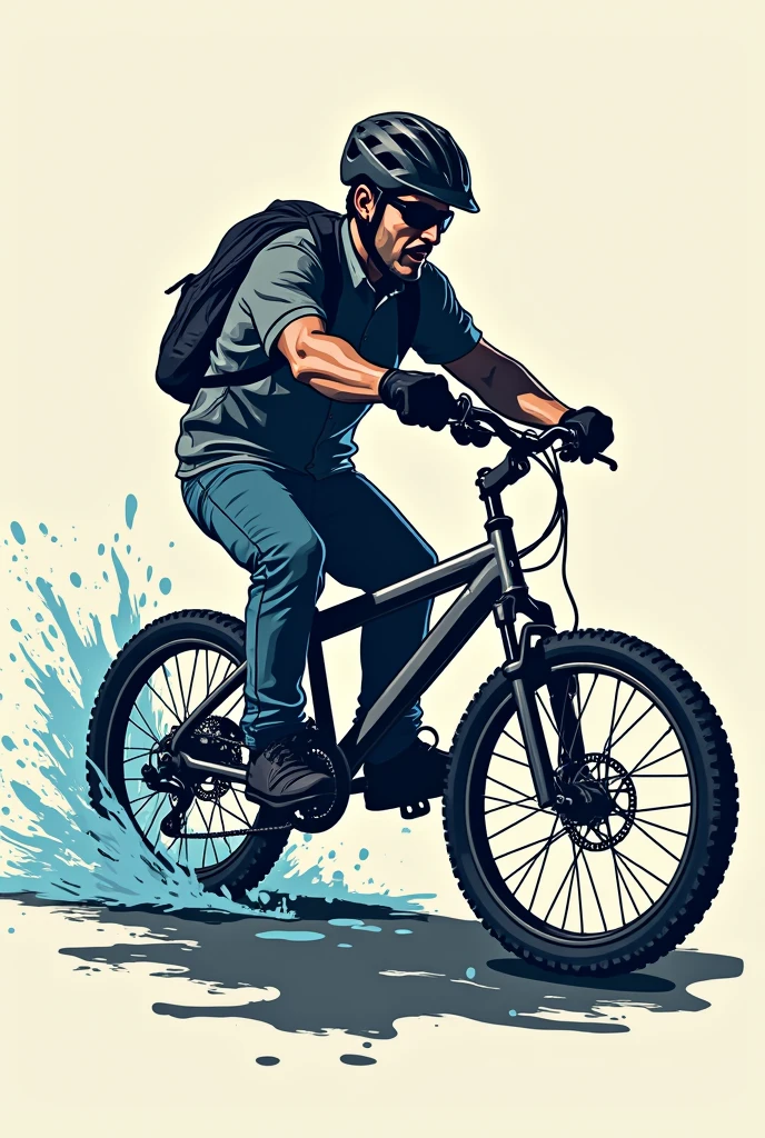 Give me 5 logo templates for a bike wash business 