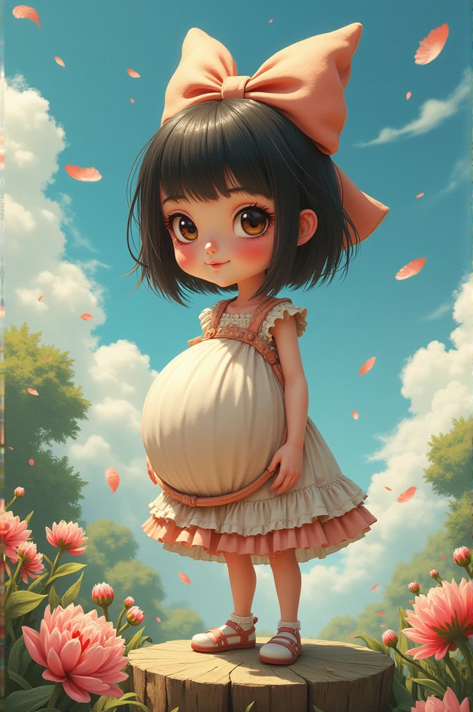 A pregnant girl
