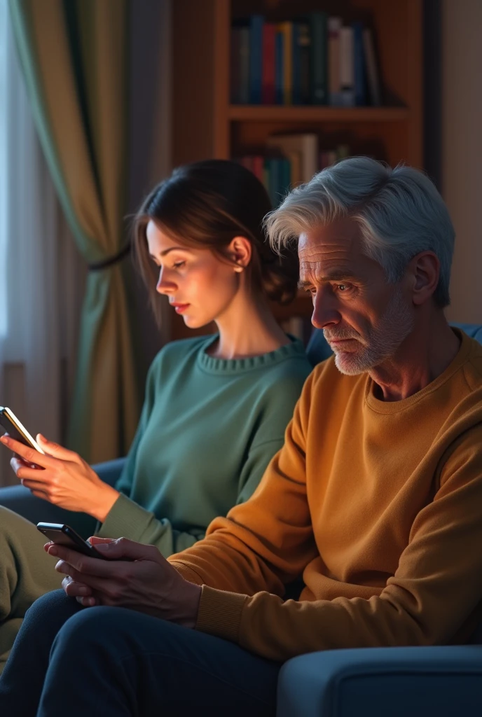Husband bored when wife always play handfone