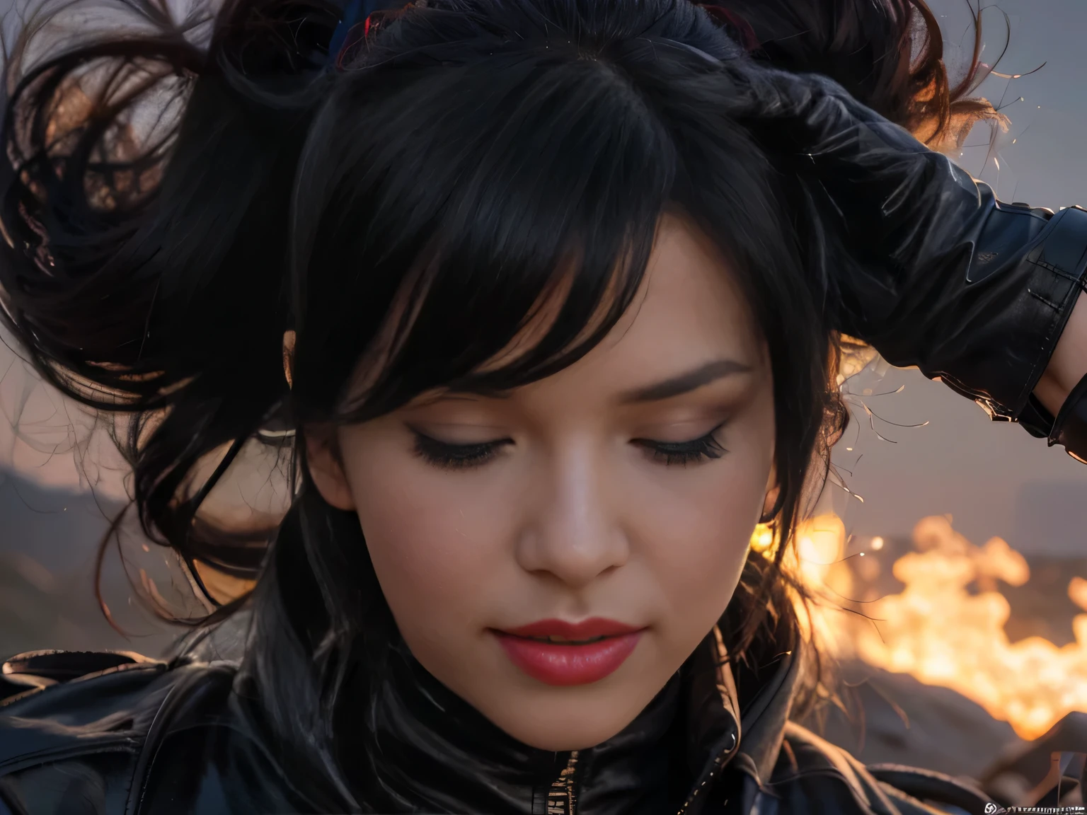 proFessional  photograph oF a a man fucking in the ass a gorgeous eyes closed soaked Bettie page girl , dressed with a large black leather coat,ponytail Black hair, red lipstick,black long maxi-skirt(black long maxi-skirt:1.2),sultry Flirty look, gorgeous symmetrical Face, joli maquillage naturel, wearing elegant warm winter Fashion clothing,flirting with the camera, ((black leather gloves)),  ((on a mountain with a man fucking her in the ass)), ultra realistic, art conceptuel, elegant, Very detailed, complexe, sharp Focus, depth oF Field, F/1. 8, 85mm, (((proFessionally color graded))), bright soFt diFFused light, (volumetric Fog), tendance sur Instagram, hdr 4k, 8K