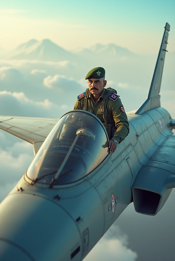 Indian soldier plane