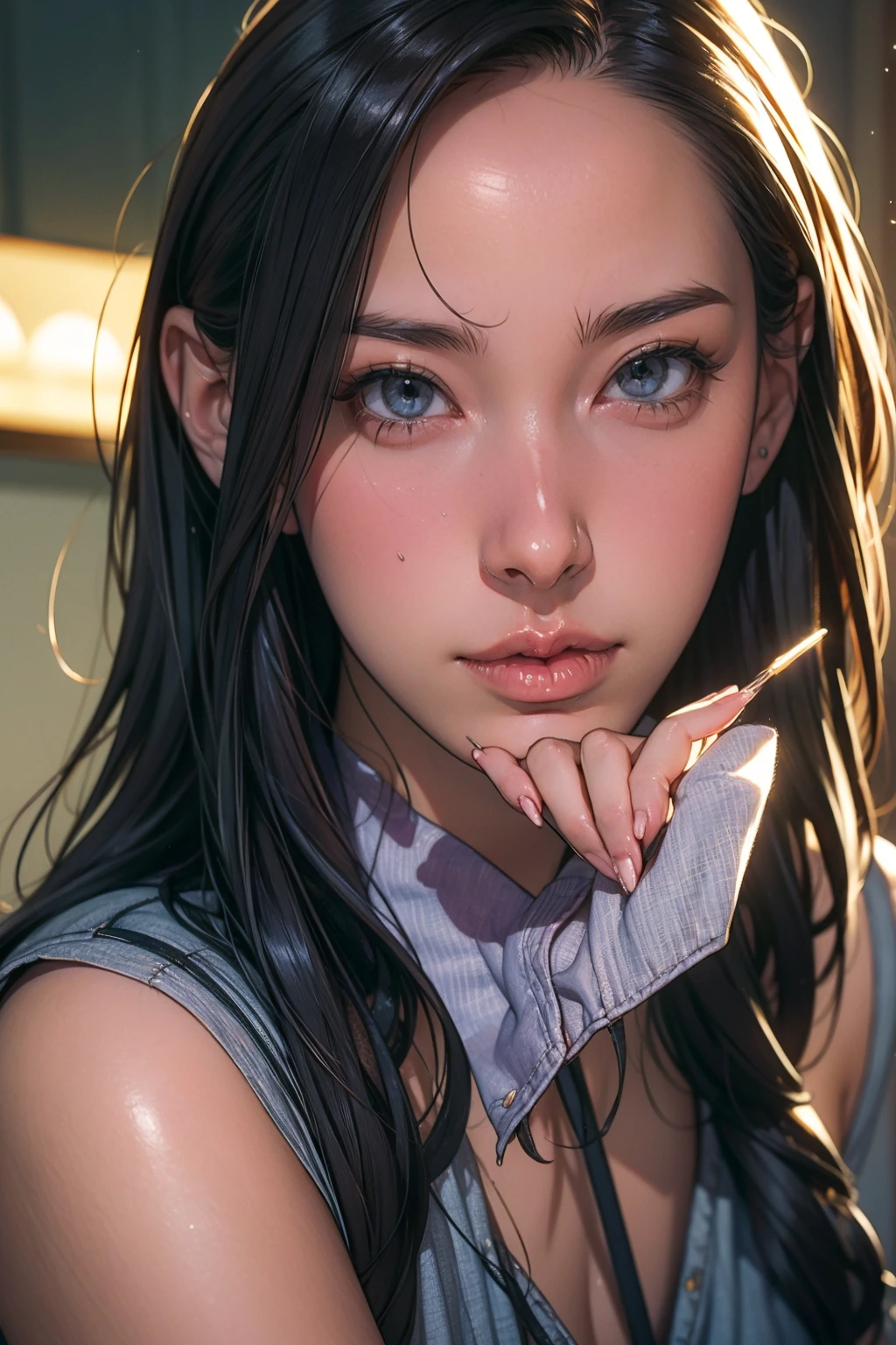 (gift:1.2), Realistic perfect face female portrait, Perfect hands,Gabe Newell, Close-up portrait oil painting, 19th century cowboys, Octane Rendering, Unreal Engine 5, 8k, Atmospheric (Lighting:1.3), Complex, detailed, art:Frederic Remington, By H.W. Hansen, by Charles Marion Russell, by William Herbert Dunton