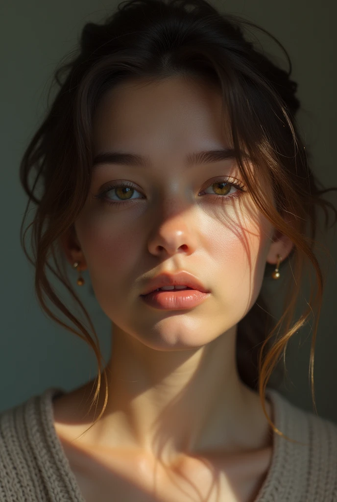 Browsing Caution, (8k, RAW Photos, Highest quality, masterpiece:1.2), High-deふinition RAW color photo, Professional photography, Cinematic Light, alone, (((young woman))), (Detailed Expression), (small ふace), (Skin with attention to detail:1.2), clavicle, cute


