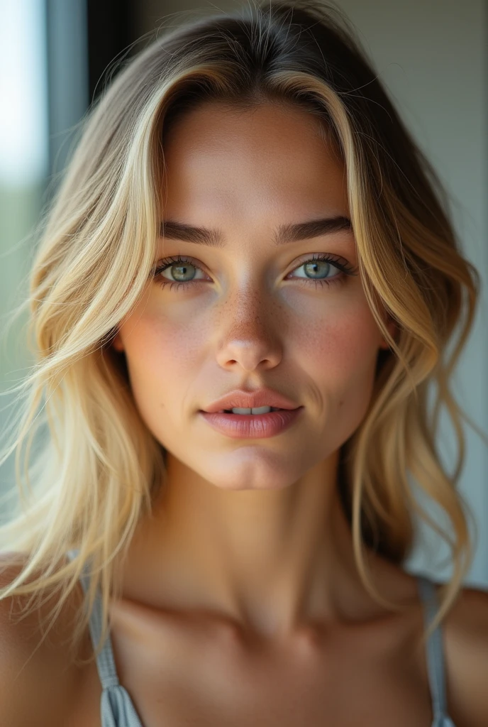 Femme blonde, plus réaliste, photo réaliste, photo réaliste humaine, très réaliste