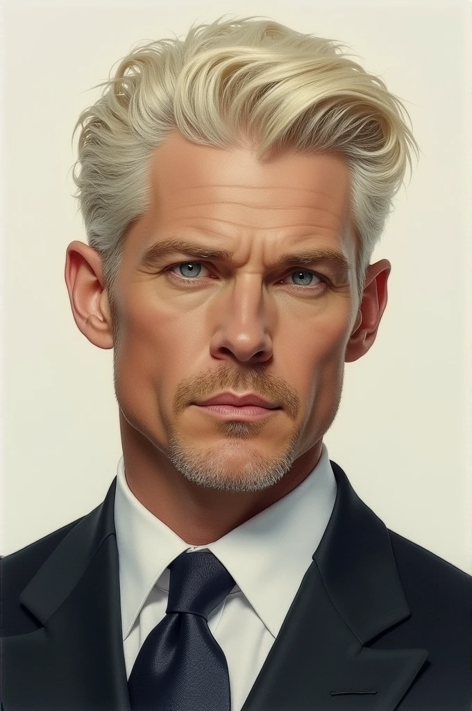 Bastian Blue eyes Platinum hair Mature man Drawing count