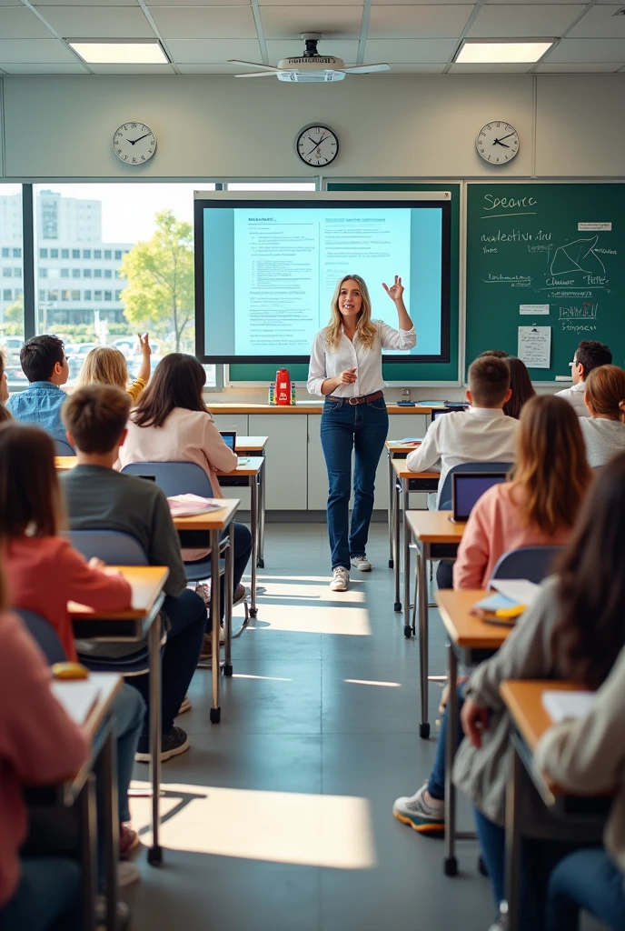 Create a virtual collage and find pictures that shows speech context inside the classroom.