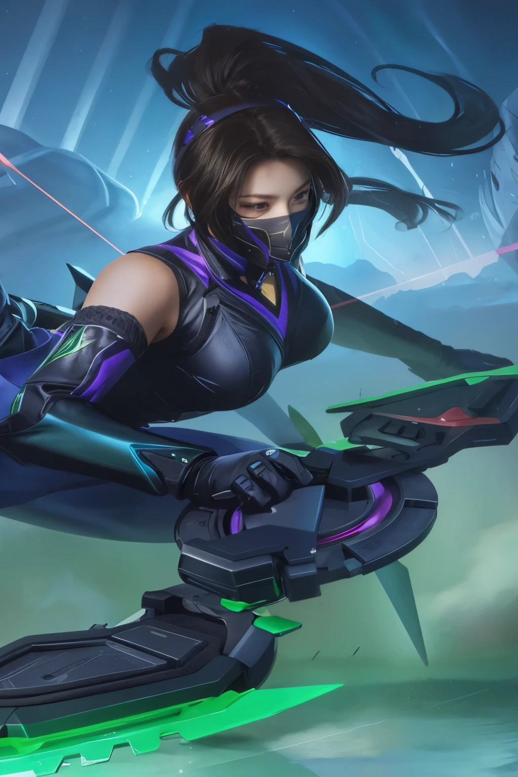 Best Quality, 1girl, kda, solo,  long  hair,  short hair hair,  dress,