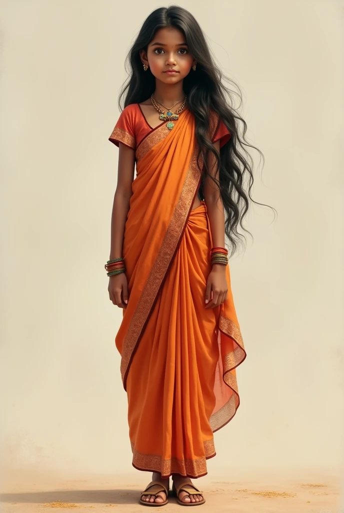 Full body indian girl whole body like standing