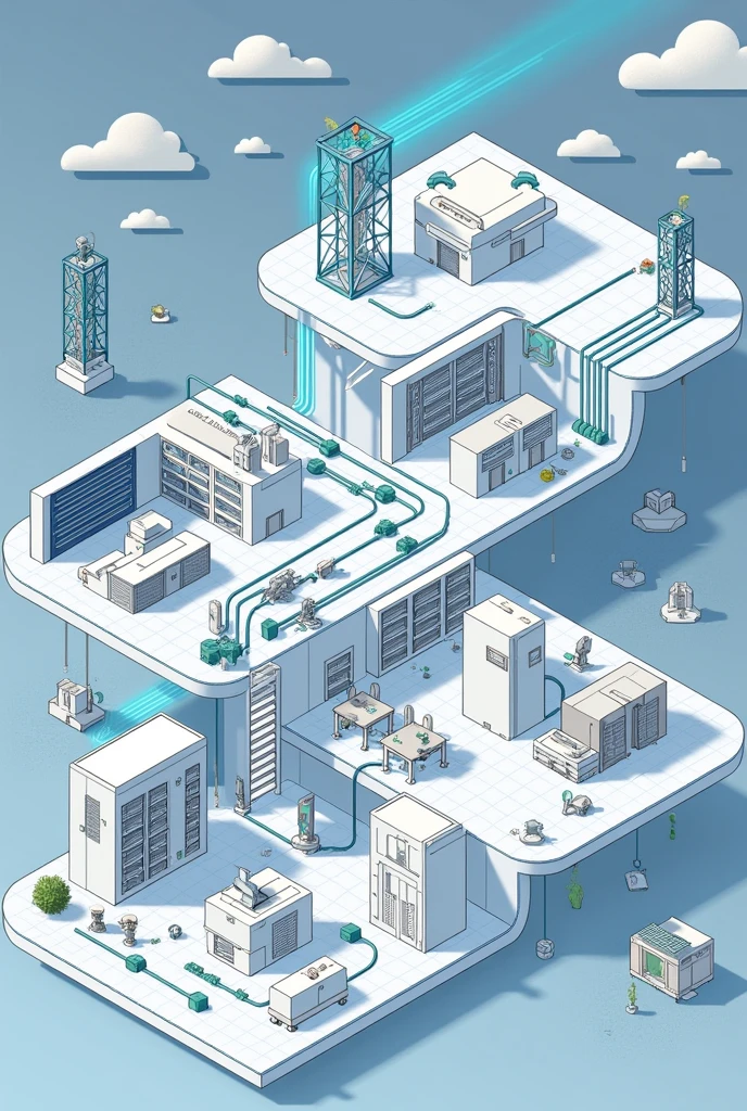 Generates an image of a Structured Cabling Subsystem with Work Area (WA)
2. Horizontal Wiring (Hc):
3. Telecommunications room .
4. Backbone cabling:
5. Equipment room (is):
6. Service Entrance (IF):
7. Administration And point out these parts