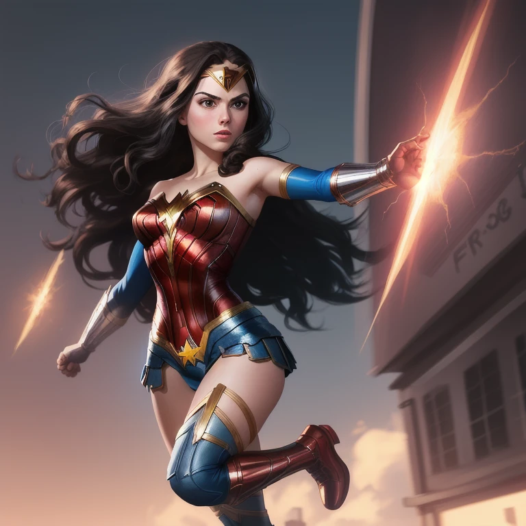 a cartoon girl dressed as marvel in a costume, Wonder Woman, [ trending on CG Society ]!!, artgerm and atey ghailan, :: rossdraws, portrait of Wonder Woman, 极其详细的Artgerm, DC Comics art style, CG Society ), style artgerm, por Ryan Yee, artgerm trends, advanced digital chibi art