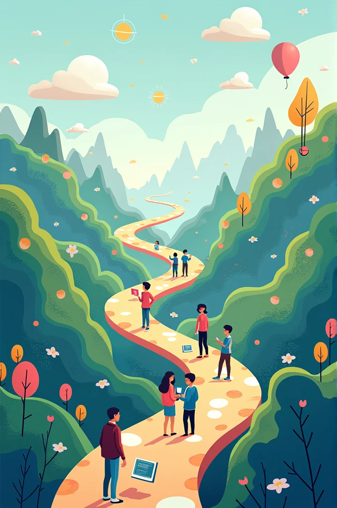 From Clicks to Progress: Youth Digital Pathways for Sustainable Development poster with bother