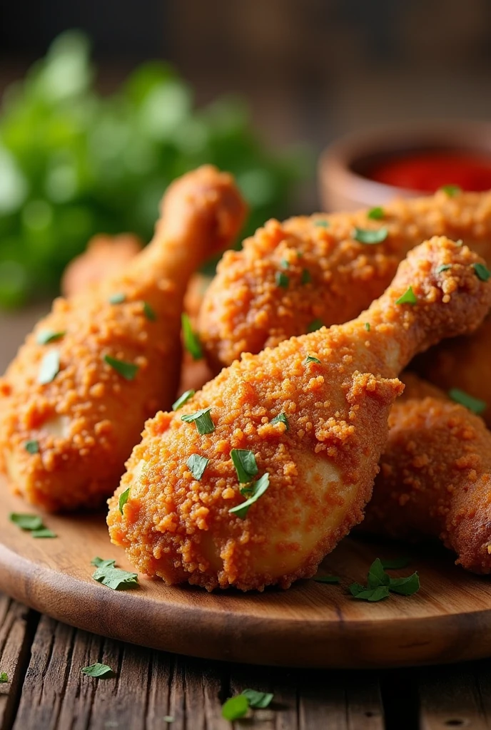 Crispy chicken without leaves or anything just chicken