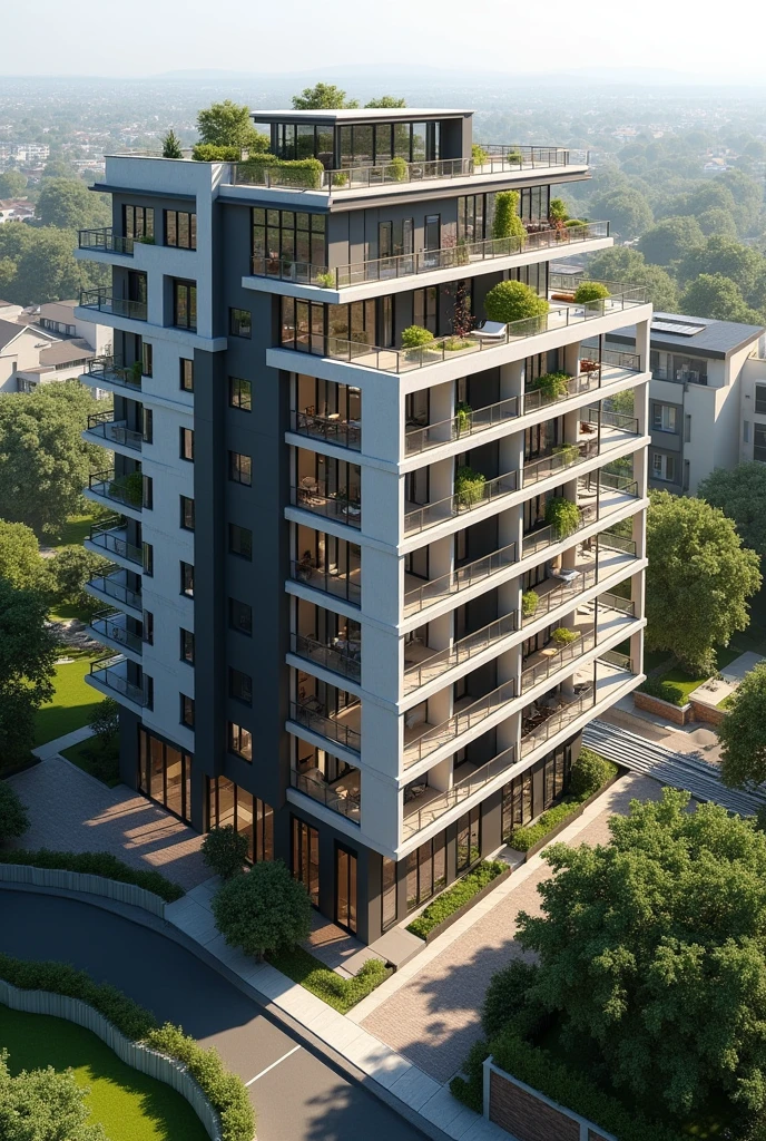 3D image of a building in a residential condominium