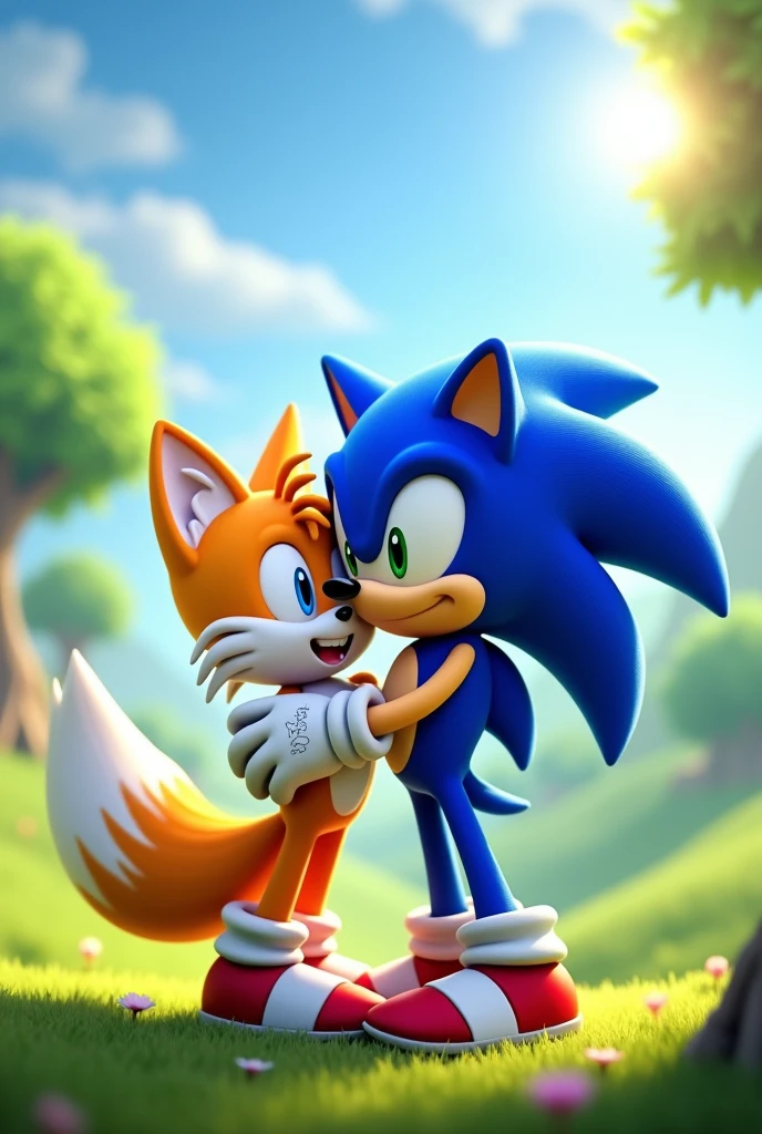 Sonic kissing tails