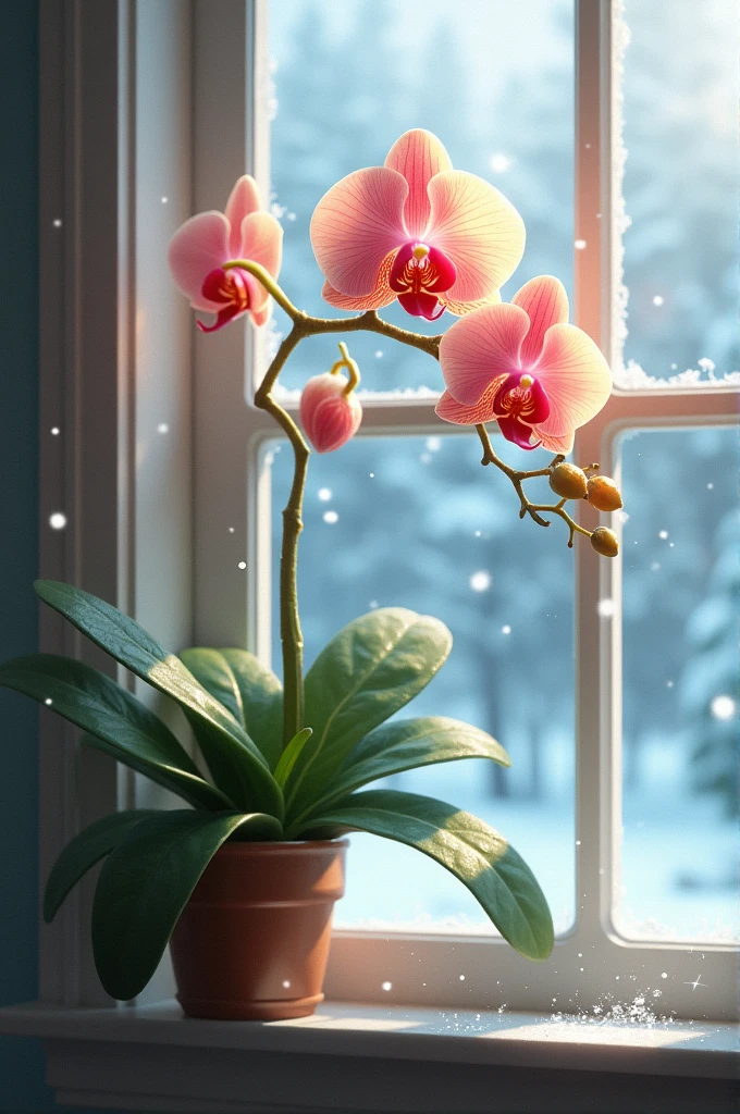 don't keep orchids near window during winter