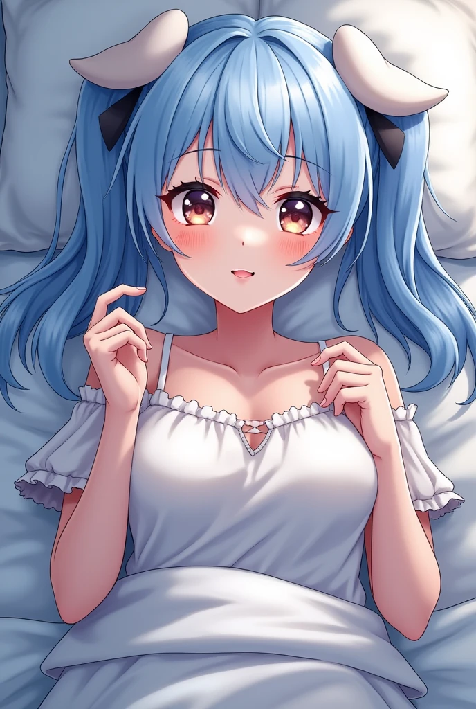 (((full body))), (highest quality:1.2), alone, 1 girl, kotonoha aoi, ((blue hair)), smile, looking at the viewer, hair ribbon, white dress, removed sleeve, wide sleeve, bare shoulders,  (((spread legs onbed))),(((vaginal,sex))),(((cum in pussy))),(((from above))), (((lying on bed))),(((white bed sheet))),(((lie on the pillow))),(((perfect anatomy))),(masterpiece:1.0),(Highest_quality:1.0),detailed,highly detailed,ultra detailed,extremely detailed CG,super high resolution,4k,super detailed, photograph,high resolution,8K,HDR,Highly detailed CG Unity 8k wallpaper,super detailed skin,detailed beautiful eyes,detailed beautiful face,detailed beautiful face and eyes,very detailed background,perfect,lighting,colorful, bright_front_face_lighting,shiny skin,(highly detailed background),looking at the viewer,(Focus on her face), solo, upper body, looking at viewer, upper angle, perfect quality, good quality, masterpiece, HDR, UHD missionary position,masterpiece,best quality,detailed,highly detailed,ultra detailed,extremely detailed CG,high resolution,8K,super detailed skin, ((detailed beautiful eyes)),detailed beautiful face,detailed beautiful face and eyes,very detailed background,highly detailed background,(front view),(((super big breasts))),looking at viewer,The girl&#39;s breasts aren&#39;t exposed at all., You can clearly see that she has very large breasts.,((kawaii)),((orgasm face)),