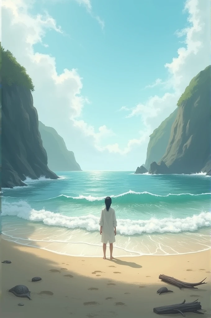 Create a picture of the beach