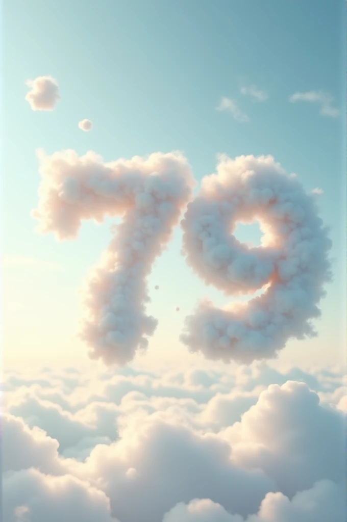 make 79 numbers into shape clouds
