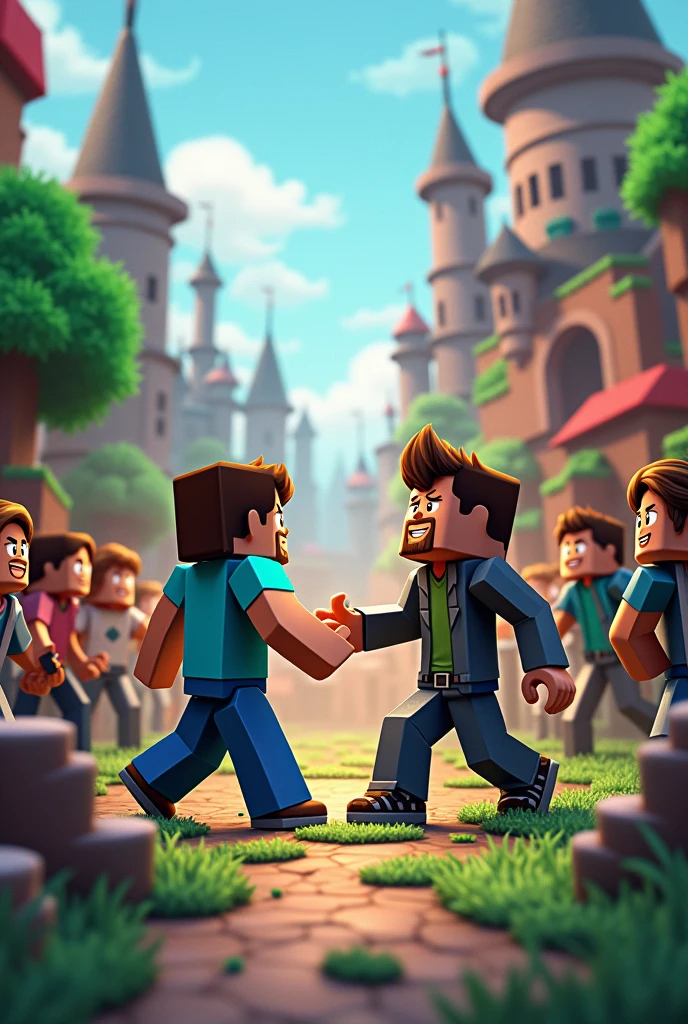 Minecraft vs Roblox Joke War