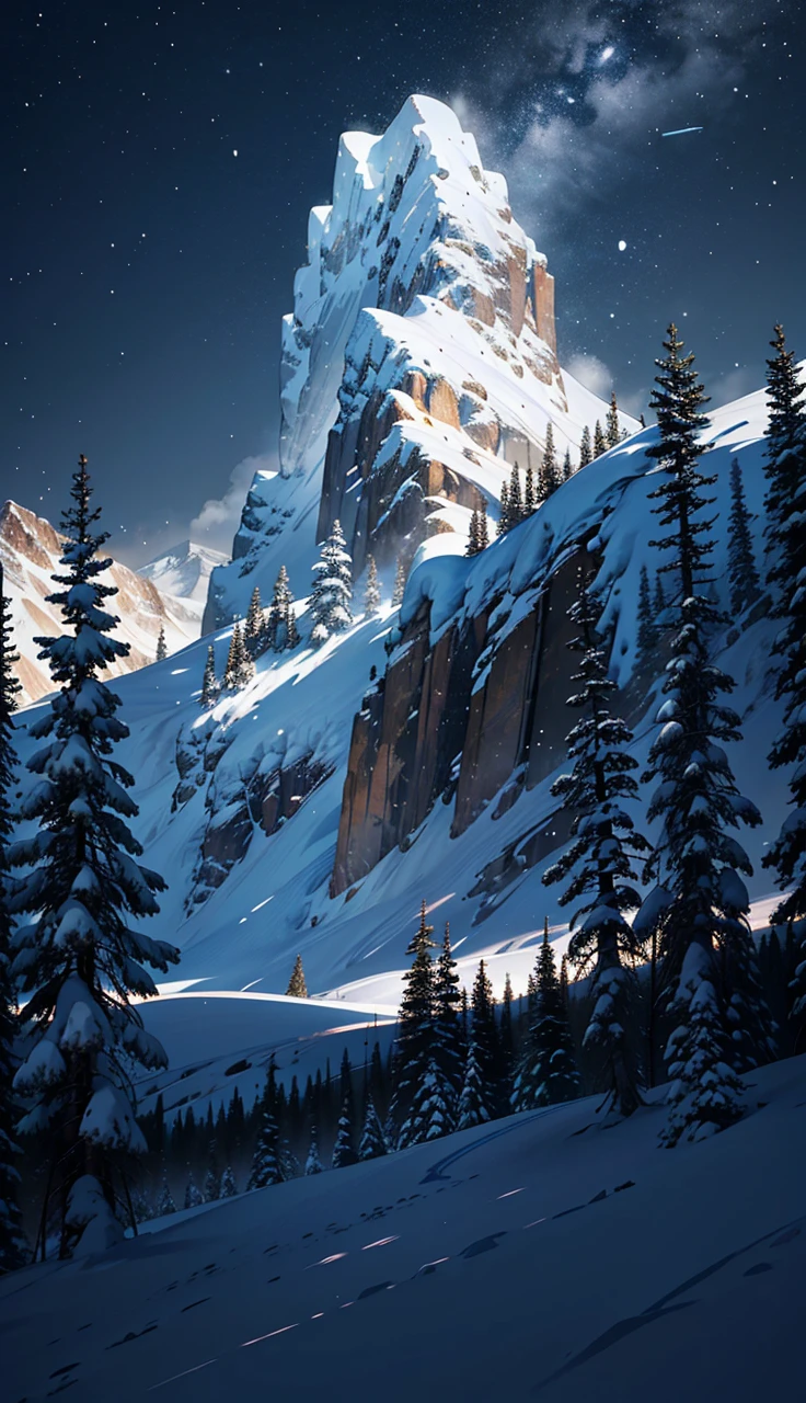 Here's a prompt for generating an AI image of a snow environment with an 8K quality illusion:
"Create a breathtaking 8K quality image of a snow-covered landscape during the daytime. The scene should depict a serene, pristine winter wonderland with sparkling snow under a bright, clear sky. Include elements such as snow-draped trees, gentle snowdrifts, and distant mountain peaks. The overall atmosphere should evoke a sense of calm and majesty, with the sunlight reflecting off the snow, creating an almost ethereal, illusionary effect."